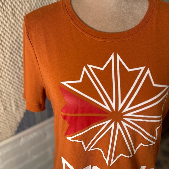 Reebok Burnt Orange 100% Cotton Graphic T-Shirt - Picture 5 of 10